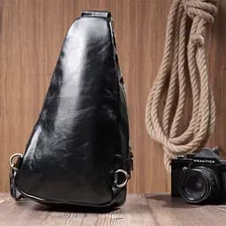 Жіноча сумка Vintage з екошкіри з акцентом на текстильну ручку 18х33х10 см sum0026970 - мініатюра 9