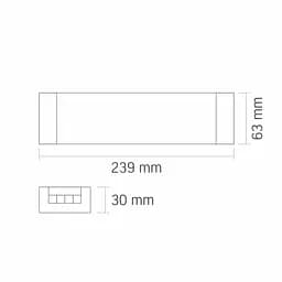 Блок живлення для світлодіодної стрічки Videx DC12V 33.3A 400W IP20 (VL-LST-P400-12V)  - мініатюра 7