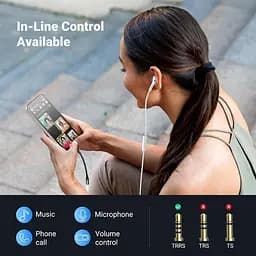 Перехідник USB Type-C - 3,5 мм UGREEN CM720 Aux Dongle HiFi адаптер для навушників Black (25836) - мініатюра 3