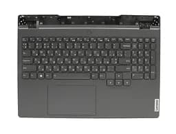 Корпус ноутбука / верхня панель з клавіатурою від ноутбука Lenovo Legion 5 15IAH7H Type 82RB (5CB1F39063) Оригінал, Верхня панель клавіатури