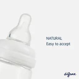 Скляна антиколікова пляшечка Difrax S-bottle Natural Blue з силіконовою соскою 250 мл (736FE Blue) - мініатюра 4