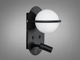 Бра настінне LED Diasha F3776BK 2W чорний+білий метал+акрил стиль лофт