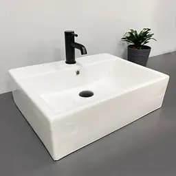 Умивальник VBI Teramo M white накладний підвісний VBI-014702, Білий