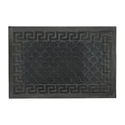 Килимок придверний Eco Fabric Луска з кромкою сірий 40 х 60 см (4060-102) - мініатюра 2