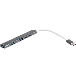 Концентратор Maxxter USB-C to 1xUSB 3.0 + 2xUSB 2.0 + 1xUSB-C PD100W + 1xUSB-C (HU3C-4P1PD-01) - мініатюра 2