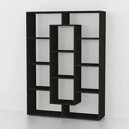 Полиця для книг-стелаж для дому Moreli Id A-0050 1430x1072x290 мм Венге темний (id27-0000-50-venge)