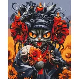 Картина по номерам Brushme Киса Месть © Марианна Пащук 40x50 см