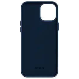 Силиконовый чехол для Apple iPhone 12 Pro Max, ICON2 Case, синий, противоударный, панель, защита всего корпуса, матовая поверхность Soft Touch, выступает над дисплеем, совместим с защитными стеклами и пленками, с микрофиброй, ArmorStandart (ARM60571) - мініатюра 2