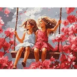 Картина за номерами Ideyka Найкращі подружки 40x50 см (KHO8364)