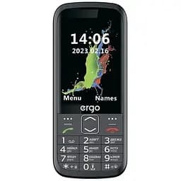 Телефон Ergo R351 кнопочный с подставкой - док-станцией черный