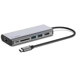 Концентратор Belkin USB-C 6in1 Multiport Dock (AVC008BTSGY)
