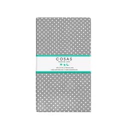 Простирадло Cosas на резинці 100х200 grey dots, сірий (DropWhiteGrey_100x200x20) - мініатюра 4