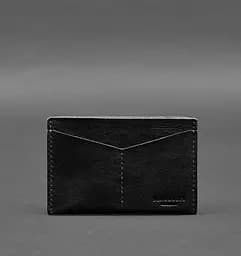 Кожаная обложка-органайзер для документов 6.2 черный краст