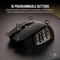 Миша комп'ютерна Corsair MMO Scimitar Elite Wireless (CH-9314311) - мініатюра 3
