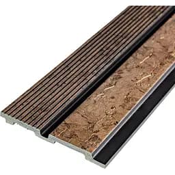 Рейка декоративная Wall Sticker PS 2900х120х12 мм Коричневый с золотыми прожилками SW-00001749