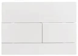 Панель змиву Koer KT-0603-03 240x160x10mm пластикова, кнопка лінійна KR5318, Білий - мініатюра 4