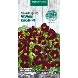 Семена Красоля Насіння України Черный бархат низкая 1 г (793900)
