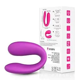 Парний вібратор для подвійної стимуляції G-Spot фіолетовий 