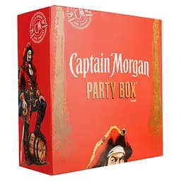 Набір Captain Morgan Party Box: Ромовий напій Captain Morgan Spiced Gold, 0,7 л, 35% + Ромовий напій Captain Morgan Spiced Black, 0,7 л, 40% - мініатюра 2