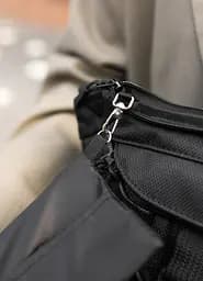 Велика жіноча поясна сумка бананка Sambag DynamicDart чорна 38 × 21 × 7 см (80411701) - мініатюра 7