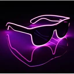 Окуляри світлодіодні Leds сонцезахисні El Neon ray pink неонові