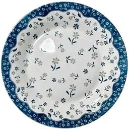Тарілка S&T 20 см біла з синім (717717-5)
