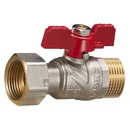 Кран з накидною гайкою кульовий Zegor FUN12 прямий 3/4" ВН PN40 30412