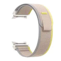 Ремінець для Samsung Galaxy Watch 4 Classic 42mm - бежево-жовтий Watchbands Cloth ширина кріплення 20мм нейлоновий (WB005-9596186) - мініатюра 2