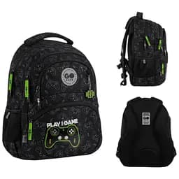 Рюкзак GoPack Education 175M-7 Never Give Up Черно-зеленый (GO26-175M-7)