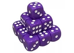 Настольная игра Games 7 Days Кубик D6 с точками (пурпурный) , 1 шт. (g7dd6dotspurple)