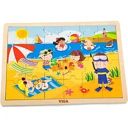 Дерев'яний пазл Viga Toys Пори року Літо 24 елементи (51270)