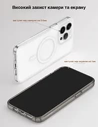 Чохол Vokamo для iPhone 15 з магнітом Glacier білий матовий - мініатюра 5