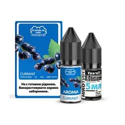 Набор компонентов для самозамеса солевой заправки заправки для вейпа Flavorlab Disposable Puff 10 мл, 0-50 мг Currant Смородина (15453)