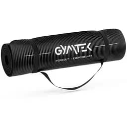Килимок (мат) для фітнесу та йоги Gymtek NBR 1,5см чорний - мініатюра 7