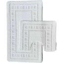 Набір килимків для ванної Vezzer Standart 60x100 та 60x50 см білий (VZS0001)