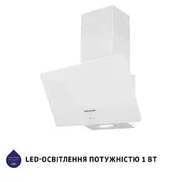Витяжка декоративна похила Minola HDN 6224 WH 700 LED - мініатюра 3