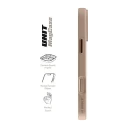 Чехол Apple iPhone 16 Pro Max, Unit MagSafe, бежевый, прозрачный, магсейф, противоударный, магнитный, панель-накладка с поддержкой MagSafe, с поддержкой беспроводной зарядки, TPU+PC, защита всего корпуса, ударопрочный, ArmorStandart (ARM81331) - мініатюра 3