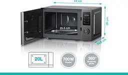 Мікрохвільова піч Gorenje 20л 700Вт дисплей нерж - мініатюра 2