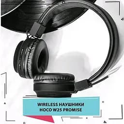 Навушники бездротові Hoco W25 Bluetooth сірі - мініатюра 2