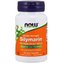 Силімарин (Розторопша) Now 300 мг гепатопротектор 50 капсул