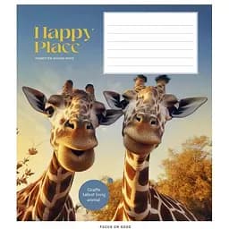 Тетрадь ученическая Wild selfie Школярик 012-3352K-5 в клетку 12 листов