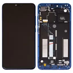 Дисплей для Xiaomi Mi 8 Lite 6.26, синій, з рамкою, High , M1808D2TG