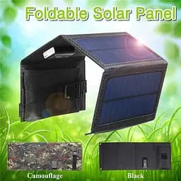 Складаний сонячний зарядний пристрій Solar Powerbank 20W MP04B Чорний - мініатюра 6
