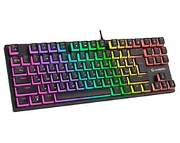 Клавіатура ігрова механічна GamePro MK-80B USB Blue switch (Clicky) RGB Black - мініатюра 3