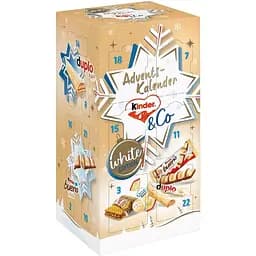 Набор подарочный Новогодний Адвент календарь Kinder & Co White Adventskalender 263 г