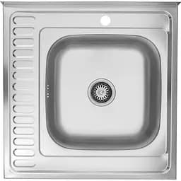 Кухонная мойка Kroner KRP Satin - 6060R (0,6 мм) (CV022824)