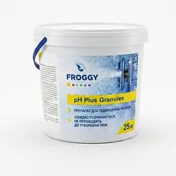 Засіб для підвищення pH у басейні Froggy pH+ Granules 25 кг гранули для підтримки правильного pH води