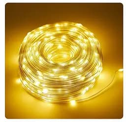 Вулична світлодіодна гірлянда Sun Lamp стрічка 300 LED USB з пультом ДУ великі краплі 30 м білий 8 режимів - мініатюра 6