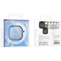 Бездротові навушники TWS в кейсі Borofone BW29 Charm Space azure blue - мініатюра 3