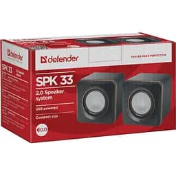 Акустика Defender 2.0 SPK 33 5W USB Black (65633) - мініатюра 3